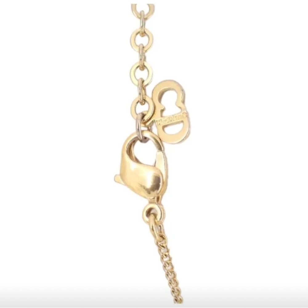 Christian Dior Logo Necklace round Necklace Gold Plated - Picture 3 of 7